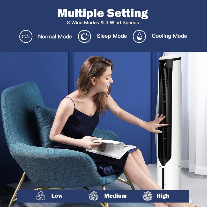 DORTALA 41 Inch 3 in 1 Tower Fan Cooler
