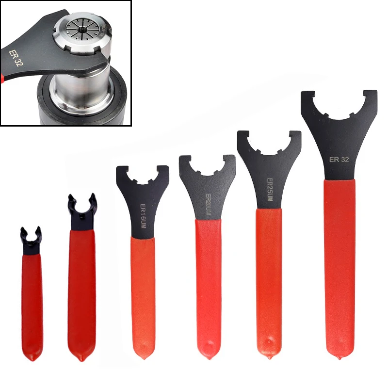 

1pc M/UM Type ER Collet Chuck Nut Wrench ER Spanner ER11/ER16/ER20/ER25/ER32 CNC Milling Tool Lathe Tools