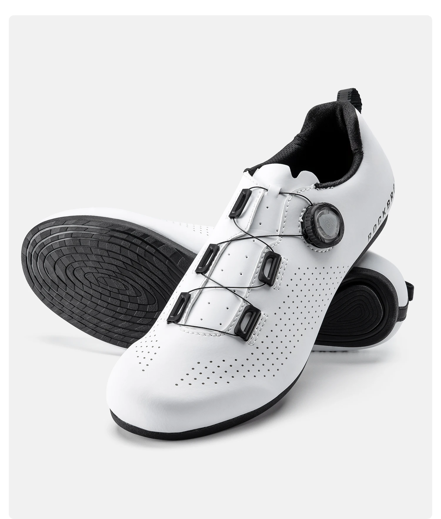 ROCKBROS Nicht unterstützte Fahrradschuhe, leicht, atmungsaktiv, CR4, nicht verriegelnd, Fahrradschuhe, Zahnstruktur, Gummi, rutschfeste Sohle, Fahrradschuhe – Detail 18