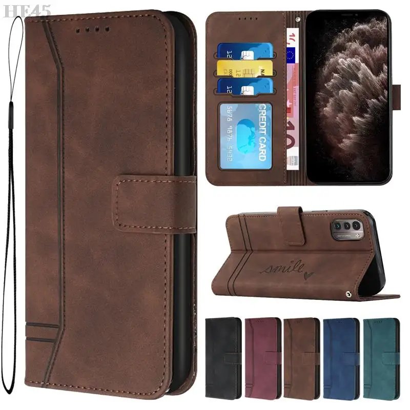 

Wallet With Hand Strap Leather Card Case For Nokia G60 G50 G21 G20 G11 G10 G300 C3 C2 C1 Nokia 5.4 Nokia 3.4 Nokia 1.4 Cover