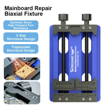 MECHANIC 범용 PCB 거치대 더블 샤프트 납땜 고정장치, 휴대폰 마더보드 IC 칩 납땜 수리 클램프, MR6 MAX