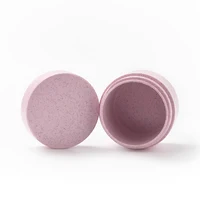 Récipients cosmétiques biodégradables de blé multicolore, pot de crème de paille de blé Recyclable avec bouchon à vis 50g 100g 150g 250g, vente en gros 3