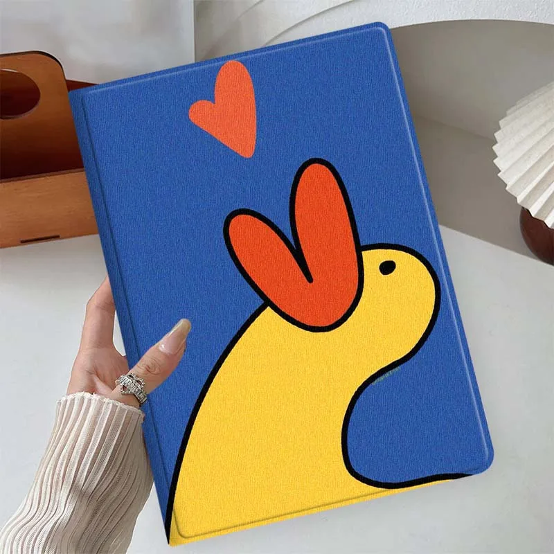 Cartoon Yellow Duck Soft Tablet Case