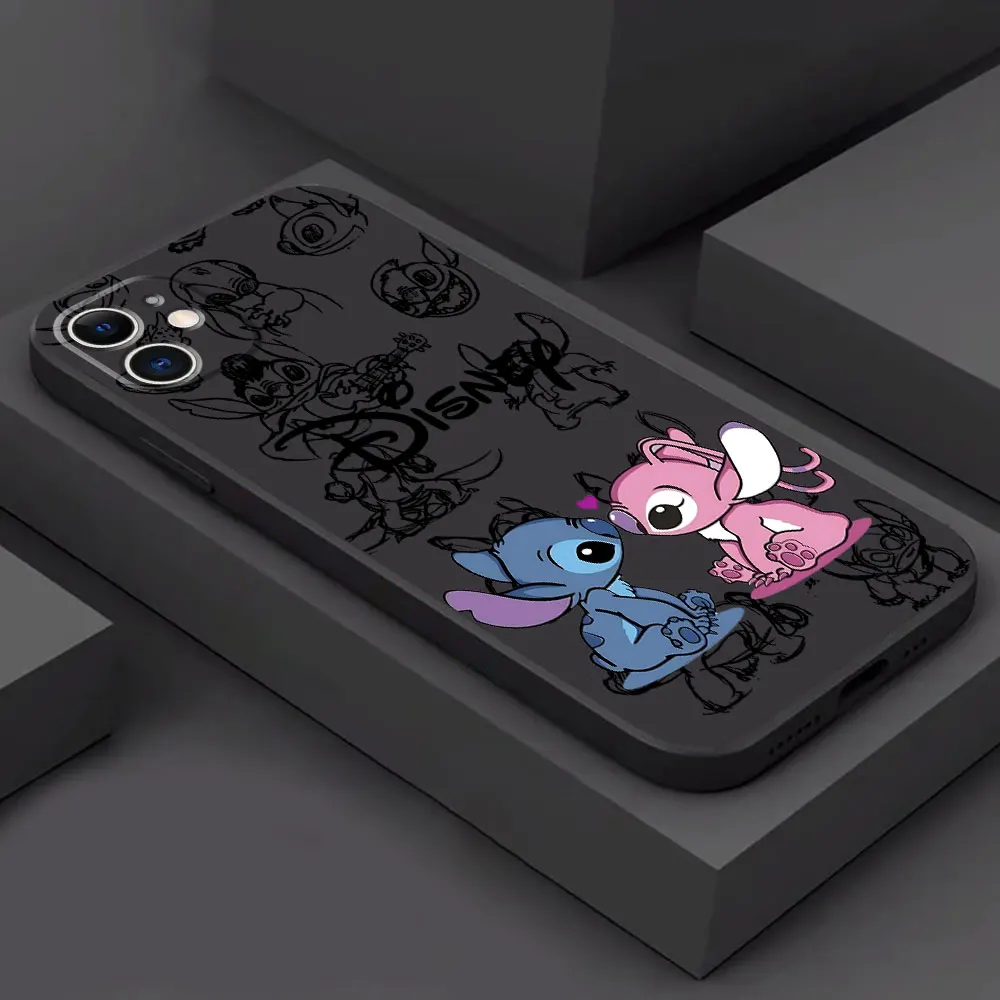 thumbnail image 1 of Disney-funda de teléfono Stitch The Baby, carcasa negra para Apple iPhone 15 Pro Max 12 Mini 13 SE 8 Plus 14 11 Pro XR 7 XS X, 1 of 5