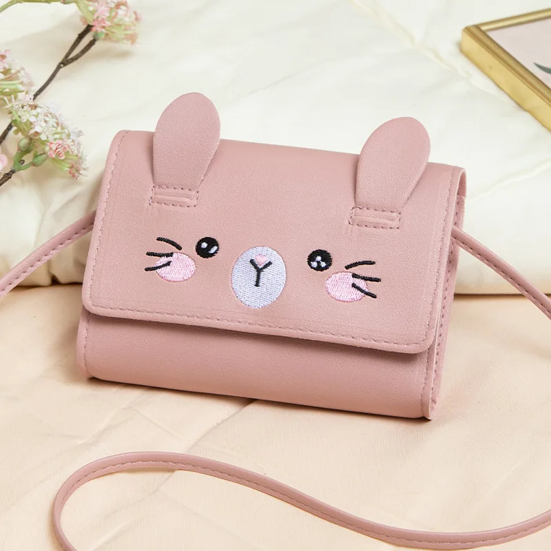 Mini Cartoon Bag Baby Wallet 2025 New Children'S Small Bag Girl'S Elegant Cute Rabbit Crossbody Bag