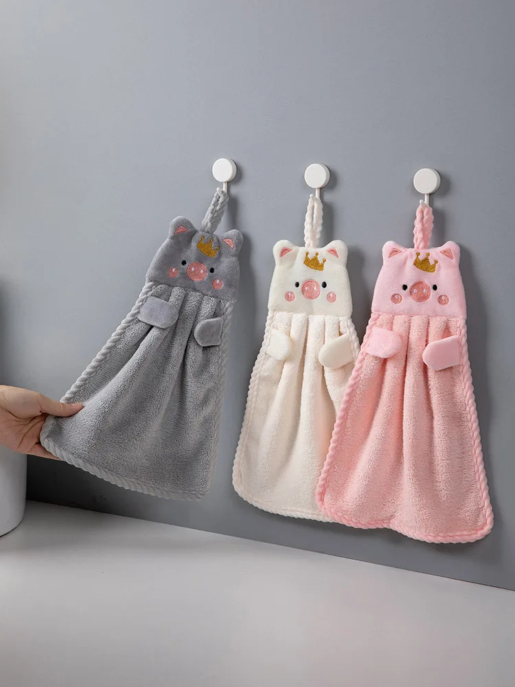 

Towel hanging kitchen lazy dishcloth household cleaning children's towel water absorbent not hair dishcloth handkerchief
