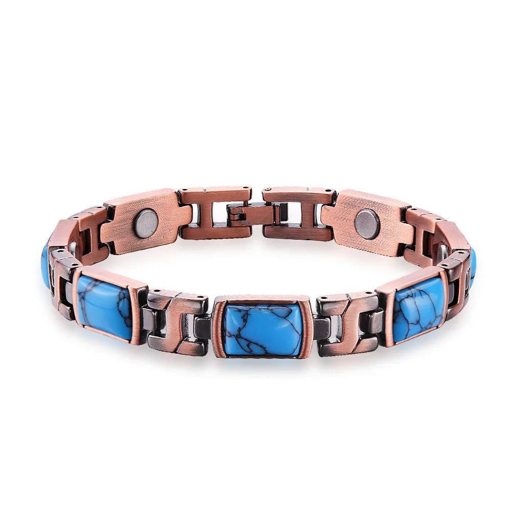 Magnetic Bracelets for Women copper Bracelets Turquoise Magnetic