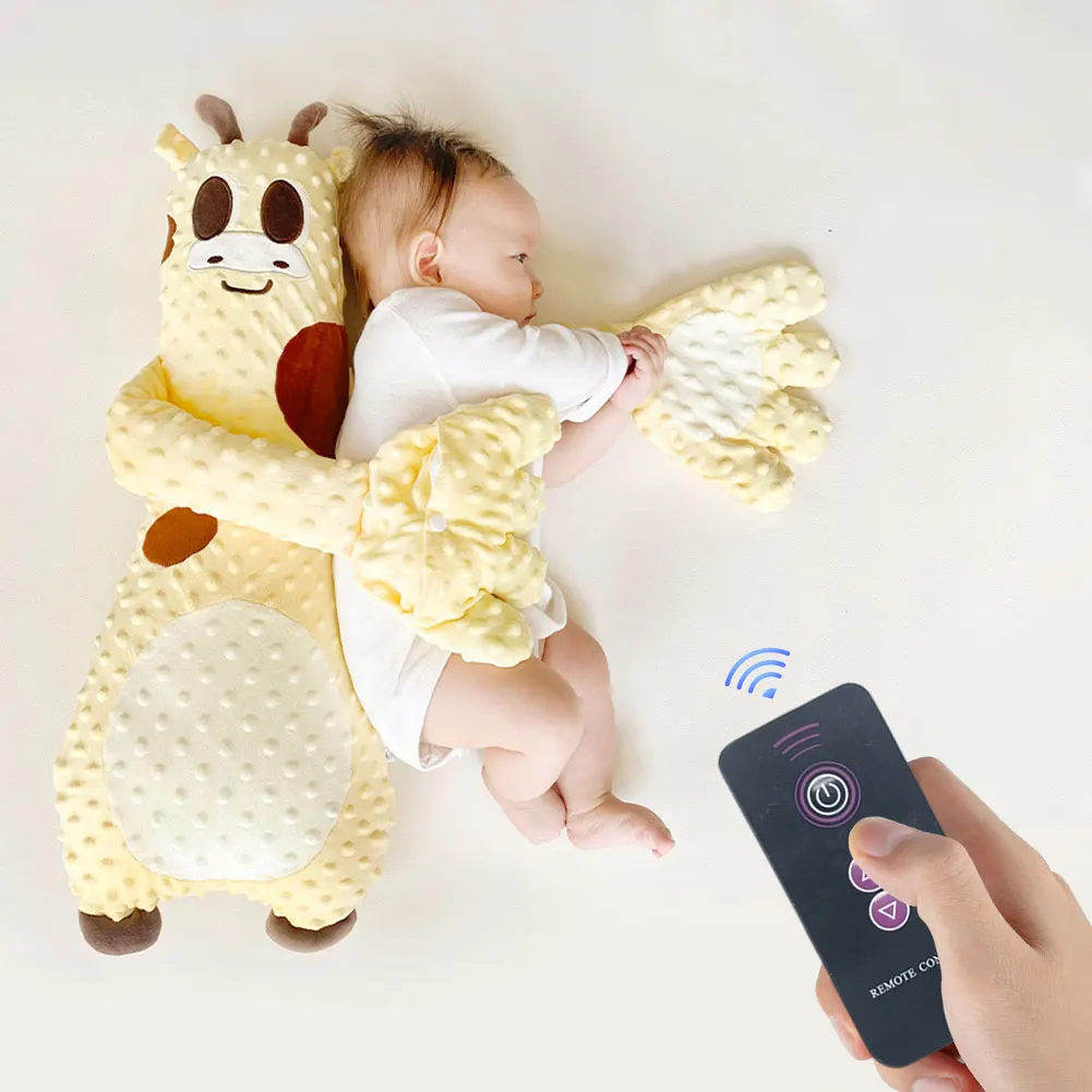 Baby Sleeping Patting Doll Pillow Soothing Palm Remote Control Electric Baby Hand Pillow Soothing Palm Patting Toy for Toddler 3