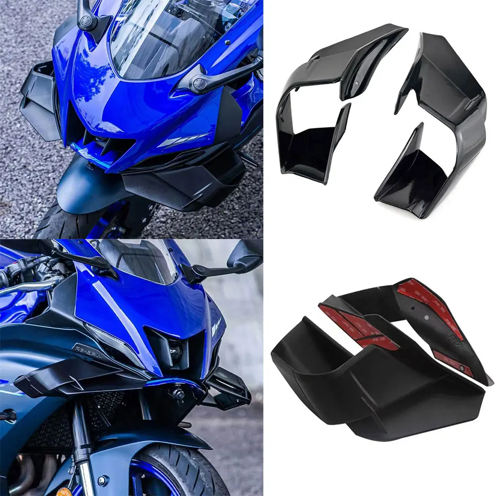 

For Yamaha YZF R7 YZF-R7 2021 2022 2023 Motorcycle Winglets Aerodynamic Wings Spoiler Fairing Downforce