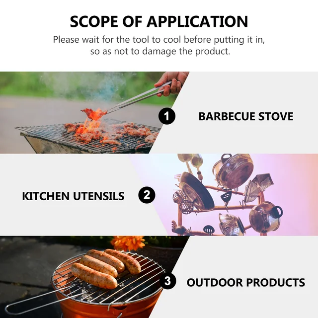 1 Db Barbecue Grill Tároló Táska Bbq Edények Hordozó Szervező Partira - Image 6