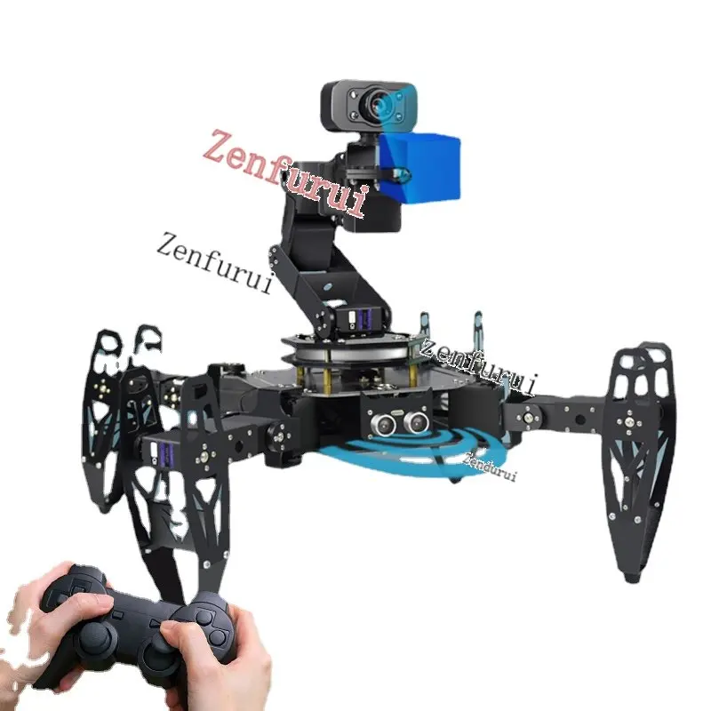 

Multi-Legged Handling Robot Quadruped Bionic Spider AI Visual Intelligent Handling Programming Learning Kit