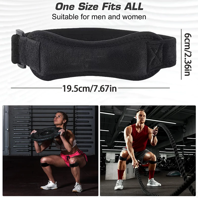 Adjustable Knee Pad Knee Pain Relief Patella Stabilizer Brace Support For Hiking Soccer Basketball Running Sport 1PCS