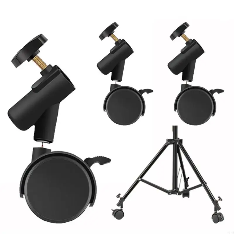 Photography Light Stand Wheel with Brake 16mm 3pcs 29ED Pack for Easy Mobility