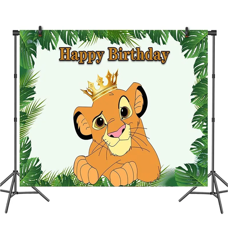 Disney Lion King Simba Theme Kids Party Decorations Paper Plate CUP Tablecloth Backdrop Balloons For Boy Birthday Decor Supplies