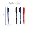 5/10 Pcs Twin Tip Permanent Marker Black/Blue/Red Oil Marker Pen Fine Nid Marker Ink Stationery School & Office Supplies 2