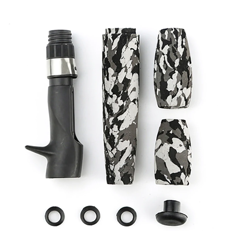 MNFT 1Set Camoulage EVA Split Grip Köder Cast & Spinning Angelrute Griff Kit Hinten Grip Mit Reel Sitz für Stange Gebäude