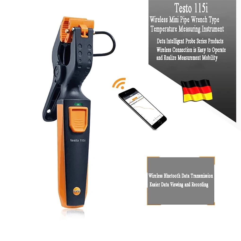 Testo 115i Wireless Pipe Clamp Thermometer High Precision Handheld Intelligence