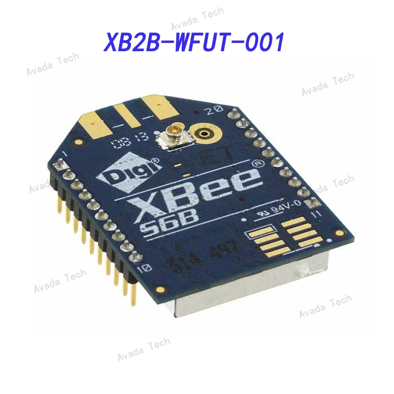 

Avada Tech XB2B-WFUT-001 WiFi 802.11b/G/N модуль приемопередатчика 2,4 ГГц антенна не входит в комплект, U.FL через отверстие