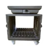 Amplifier Receiver Cabinet Portable PE Plastic Rack Flight Case Shockproof Aviation Box 8U 12U 14U 16U Stage Trunk with Wheels 4