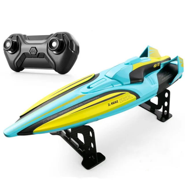 35 KM/H RC High Speed Racing Boat Speedboat Remote Control Ship Water Game Kids Toys Children Gift remote control boat 4
