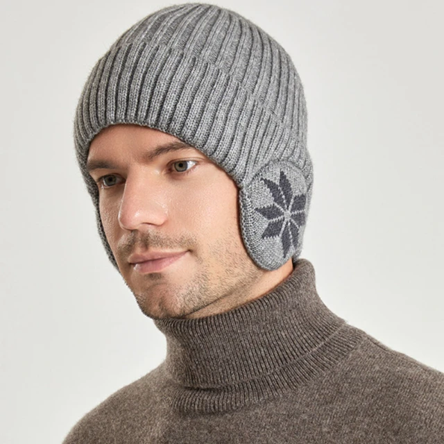 Acheter Nouveau unisexe hiver tricoté chapeau avec Protection des oreilles  mode doux bonnet hommes femmes Sports de plein air oreillette chapeau  classique garder au chaud casquette