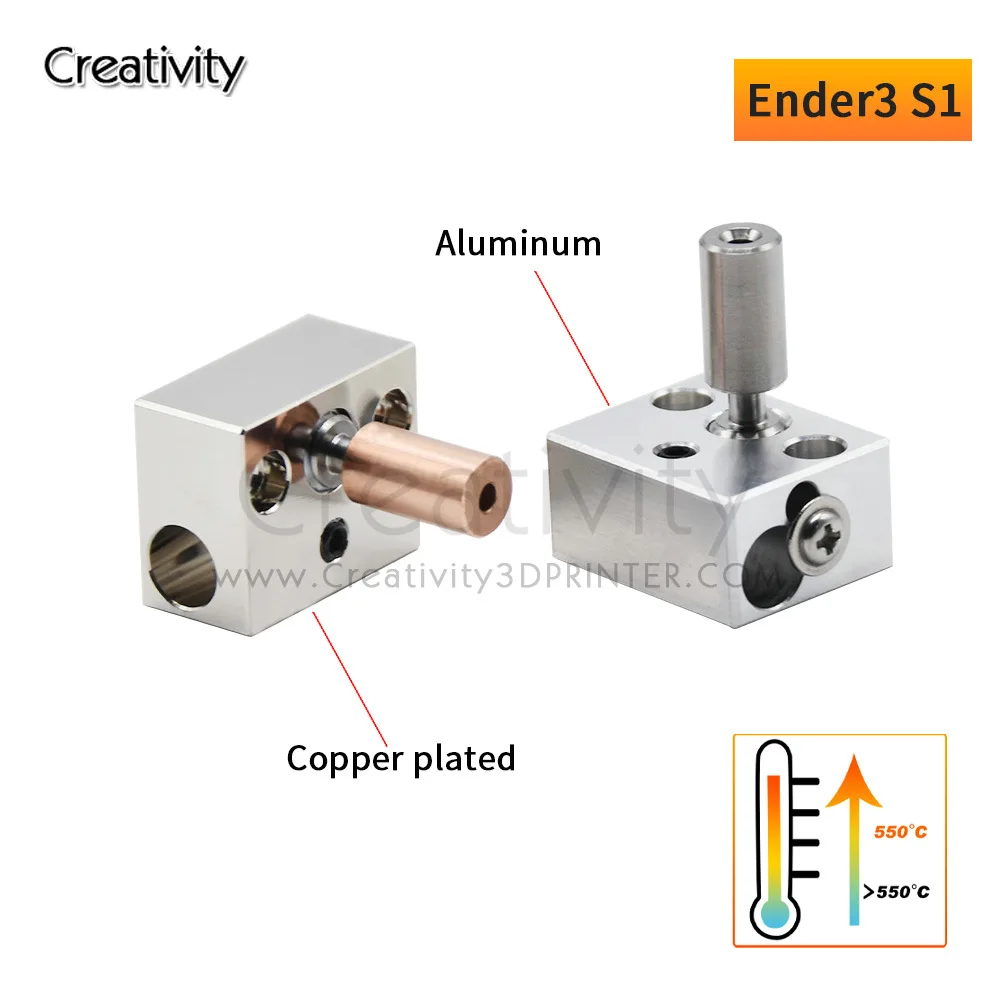 Sprite Extruder Heater Block Kit High Temperature Cartridge Heater