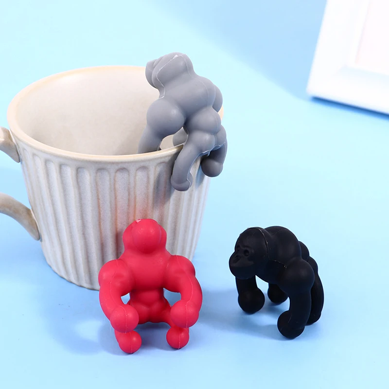 

Silicone Tea Bag Holder Anti Overflow Tea Kitchen Utility Portable Tool Soft Silicone Rack Drinkware Decoration Accessory