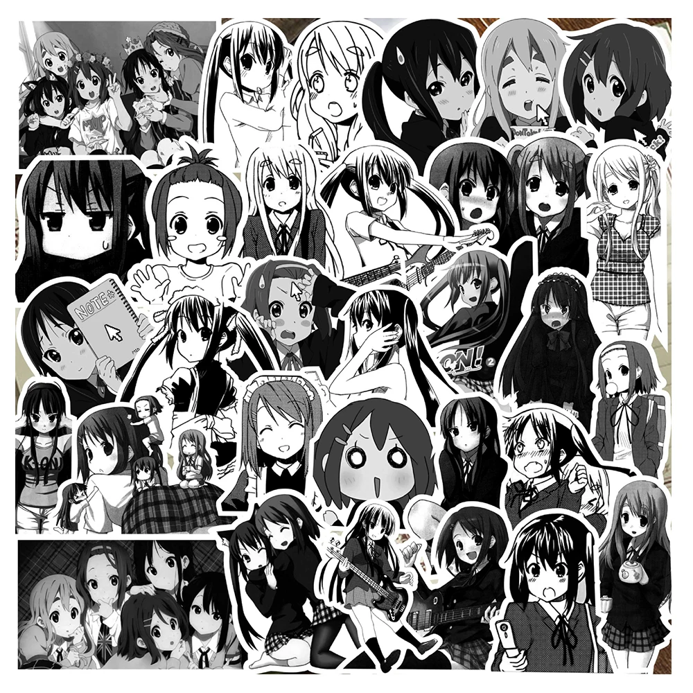 

10/30/73Pcs Cute Cartoon K-ON! Stickers Vinyl Graffiti Laptop Phone Skateboard Anime Cool Decoration Decals Kids Toys Wholesale