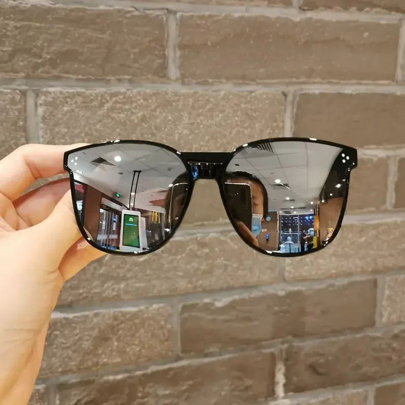 Children Shape Round Sunglasses Girl Boy Shiny coating Double Color Vintage Sunglasses UV Protection Glasses Child Goggles
