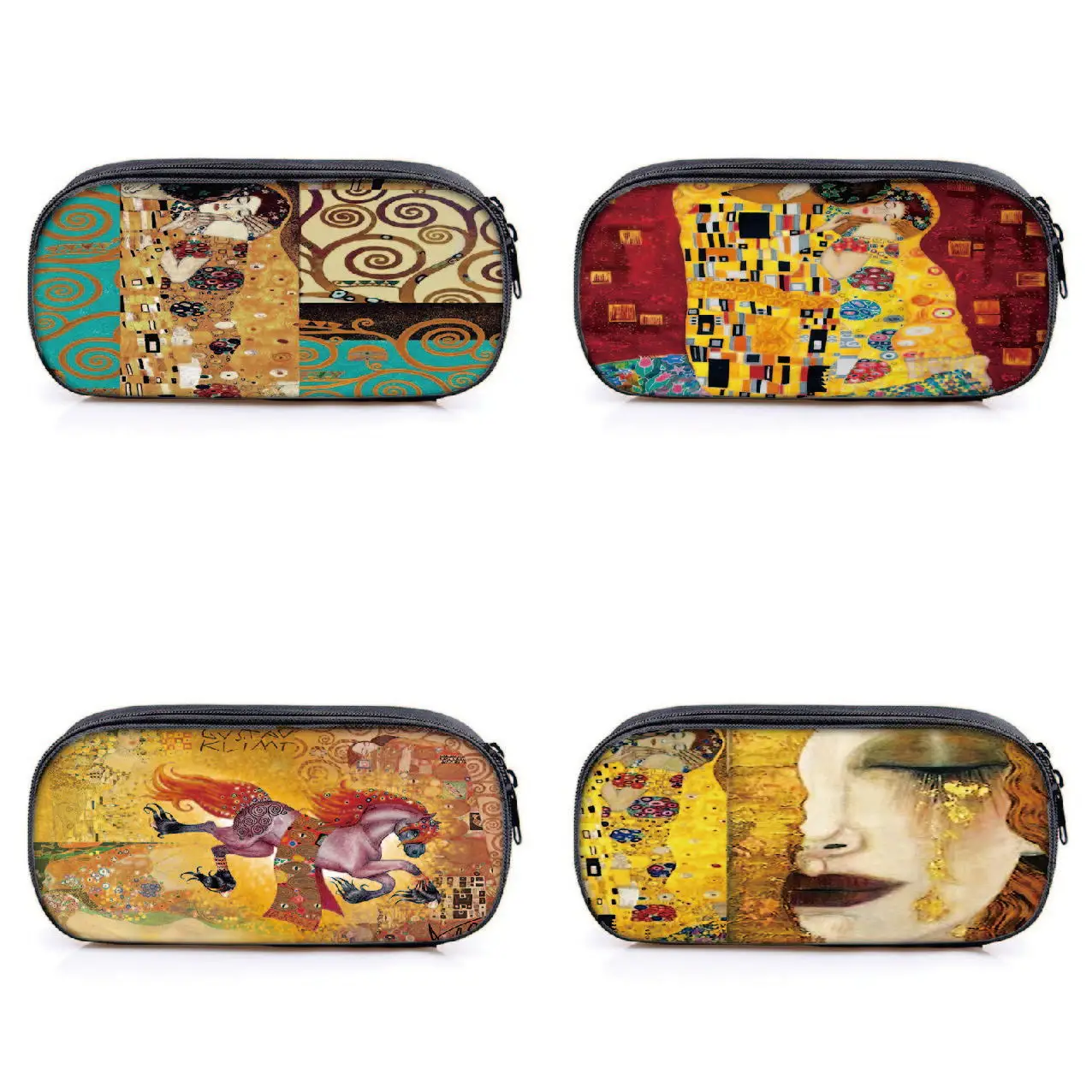

Golden Tears Oil Painting School Pencil Box Boy Boys Boys Big Capacity Pencil Box Student Stationery Pen Bag