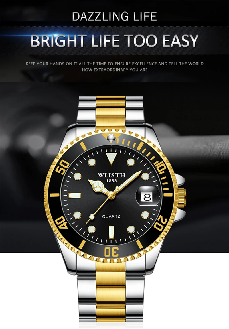 Relogio Masculino New Designer Luminous Watches Mens 2022 Luxury Brand Watch Men Quartz Wristwatches Digital Clock Reloj Hombre