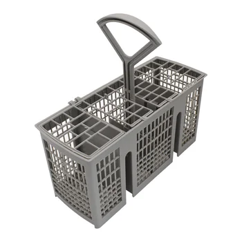 Universal Dishwasher Cutlery Basket Replacement, with Removable Handle, Dishwasher Utensil Holder for Bosch and Siemens 1