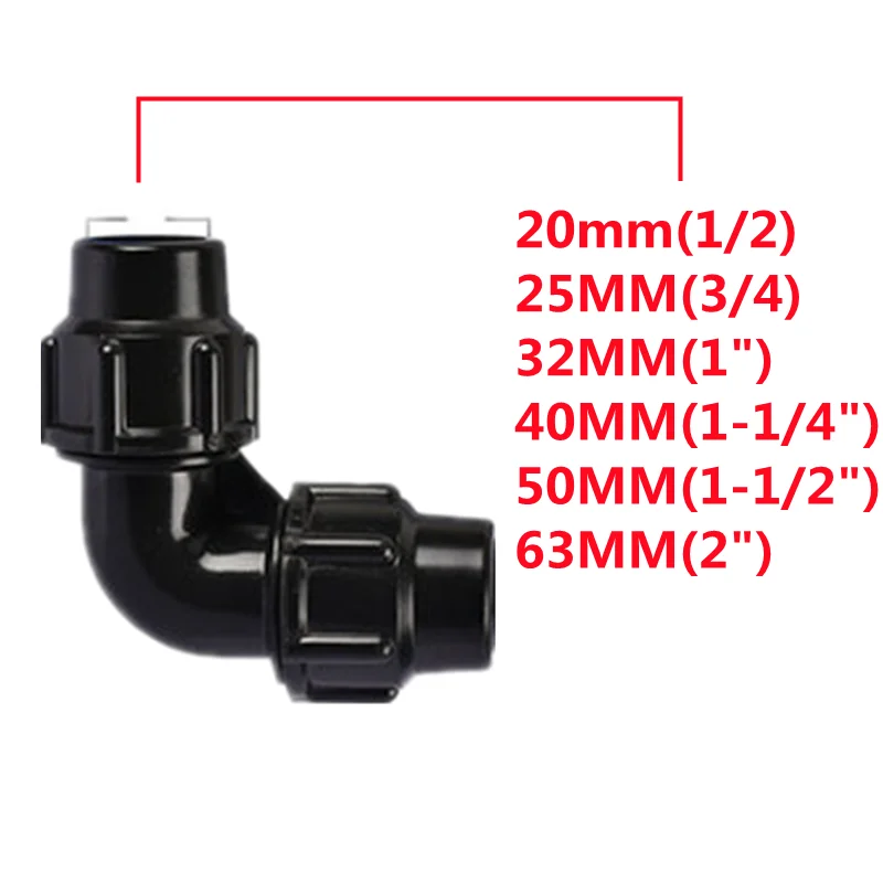 Gomito Raccordo 90° Per Tubi 14-16 Mm - Plastica Per Impianti Idraulici | Ricambio Goccia A Goccia - Foto 9
