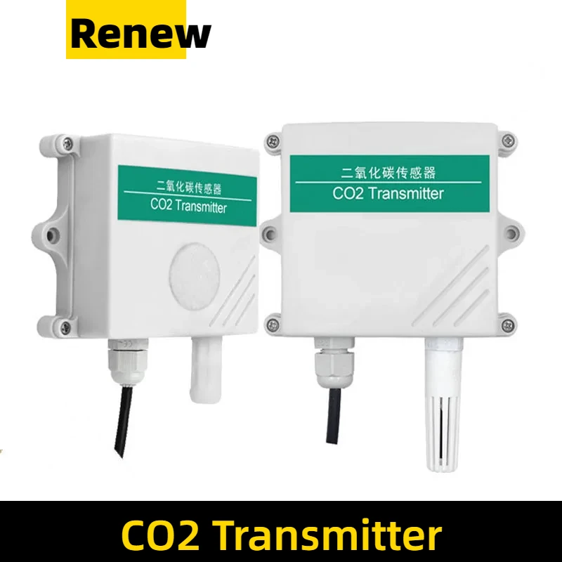 High Quality 2000/5000ppm/1%/3%/65% RS485 4-20mA Carbon Dioxide Meter CO2 Sensor Transmitter 4-20ma CO2 Transducer