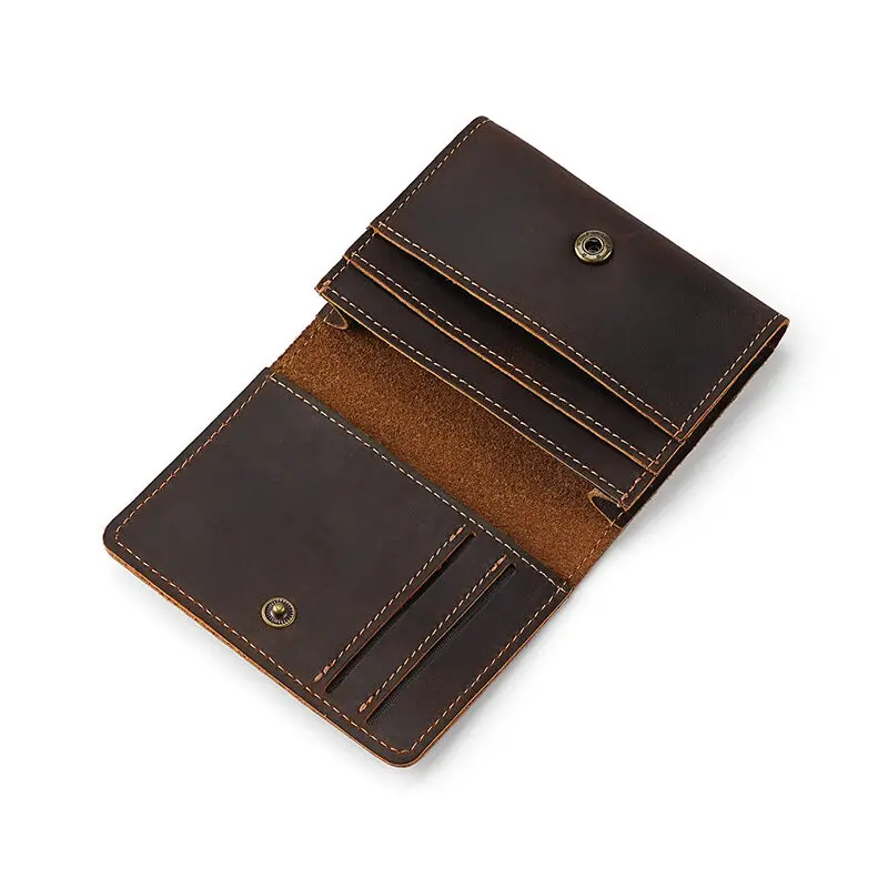 Vintage Crazy Horse Leather Credit Card Holder Wallet Mens Real Cowhide Slim ID VIP Business Cards Small Change Coins Purses Wallet Card Holder Leather Wallet Coin Purse Wallet Credit Card Wallet Credit Card Holder Card Holder Card Wallet Business Card Holder Id Card Holder Document Card Wallet Wallet Card Bag
