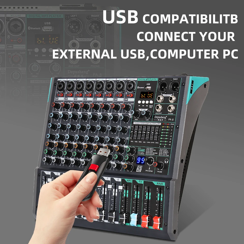 (超美品)Depusheng FG8 アナログミキサー Bluetooth 超美品)Depusheng FG8 アナログミキサー Bluetooth Amazon | Depusheng
