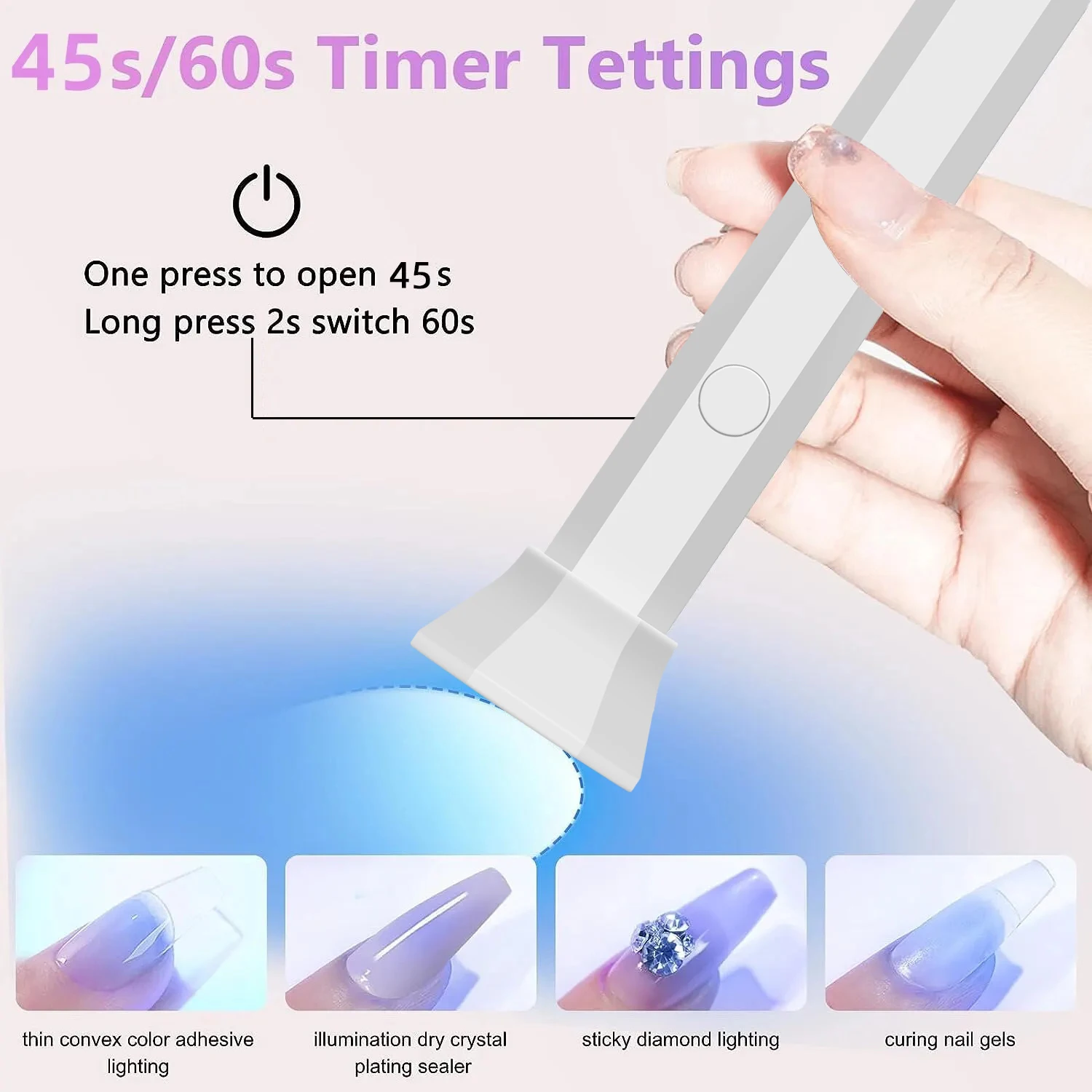 LINMANDA 18W Mini UV LED Nail Lamp Portable Nail Lamp Fast Drying Curing Light for Gel Polish No Black Hands 6 Lamps UV Lamp 2