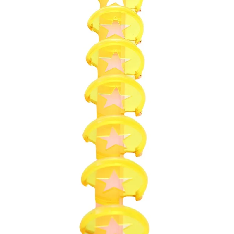 Plastic Binding Rings Loose Leaf Binding Coil Book Binding Supplies Plastic Binding Coil 12pcs 30MM Mushroom Hole Binder Discs Notebook Loose-leaf Discs Plastic Rings Star Disc Binder Rings Notebook Binding Supplies