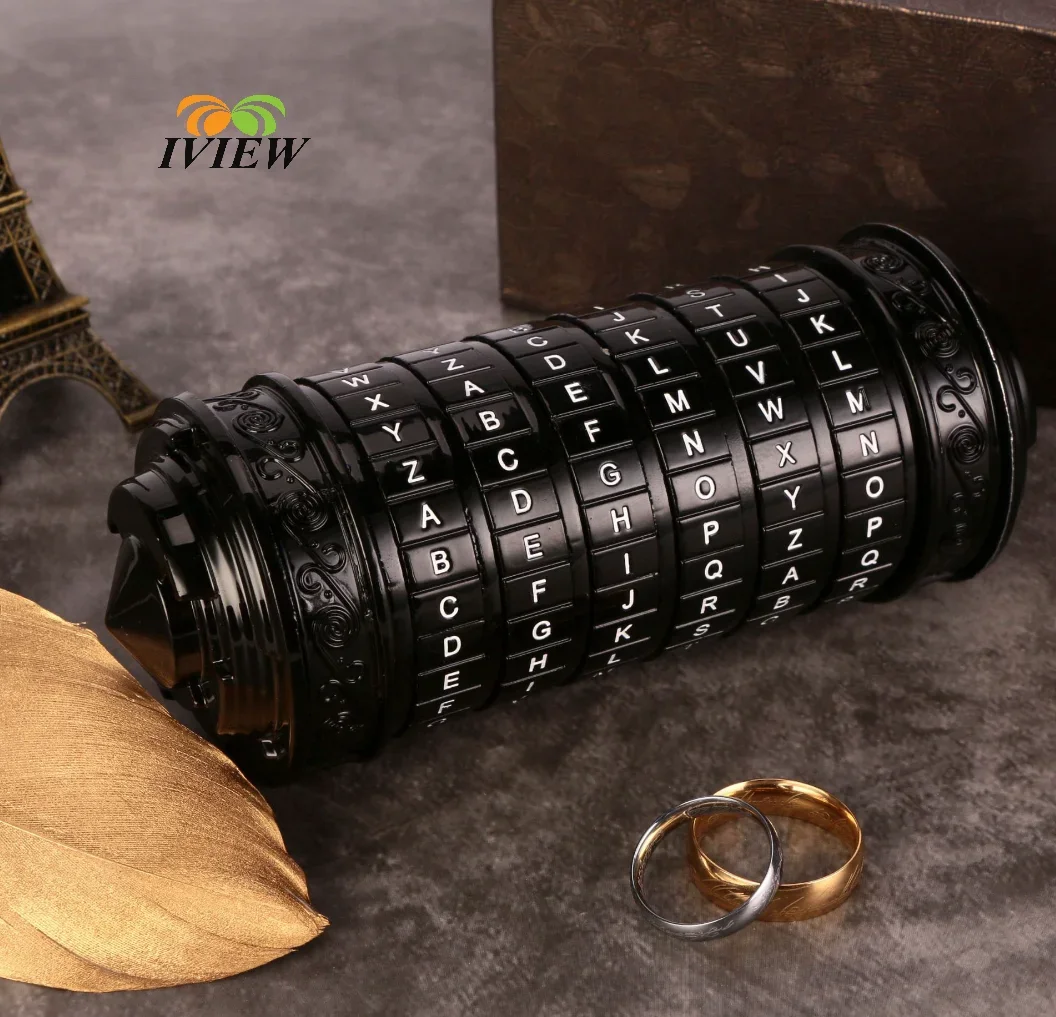 Code Toys Metal Cryptex Locks Da Vinci Educational Toys Valentine's Day Gift Wedding Gifts Mother's Day Letter Password Escape fidget toys 3d printed toy mini stress relief toy