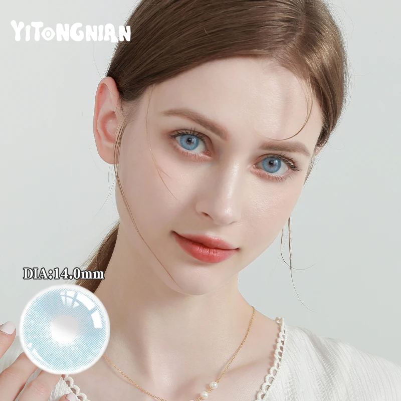

Контактные линзы YI TONG NIAN для больших глаз, 14,0-14,5 мм, для близоруких женщин, уход за глазами