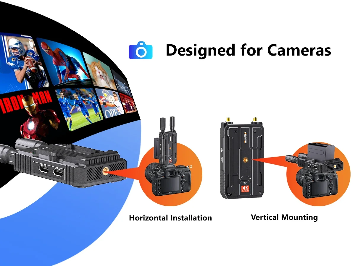 WL097P 4K Wireless Transmission Audio Video Transmitter and Receiver Dual HDMI E