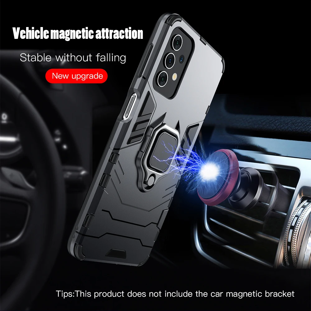 Shockproof Magnetic Ring Holder Stand Armour Phone Case