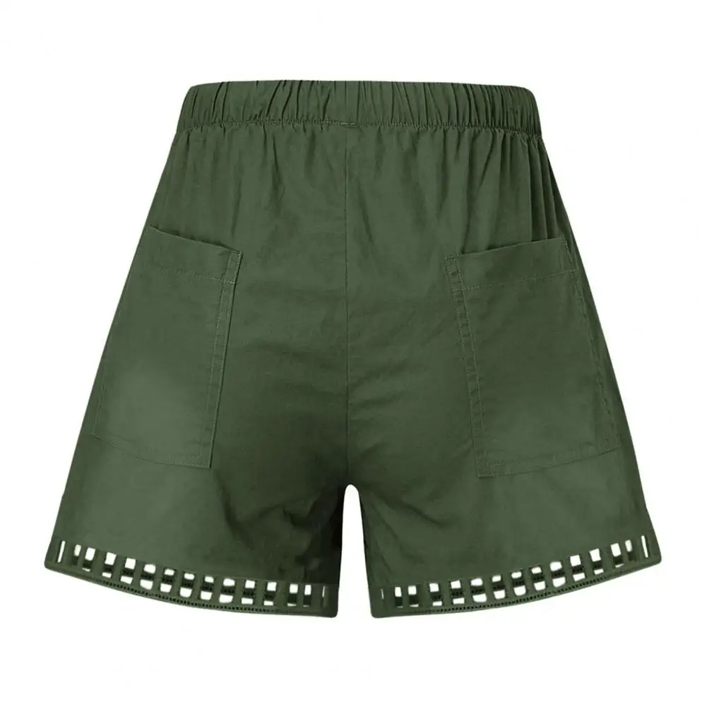 

Beautiful Women Summer Shorts High Waist Solid Color Lady Summer Shorts Breathable Lady Summer Shorts