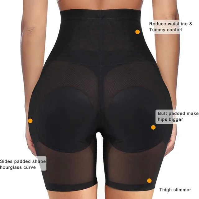 Pantalon de levage des fesses en maille taille haute, avec Inserts latéraux rembourrés, sous-vêtements décontractés en coton, taille haute, saison de printemps