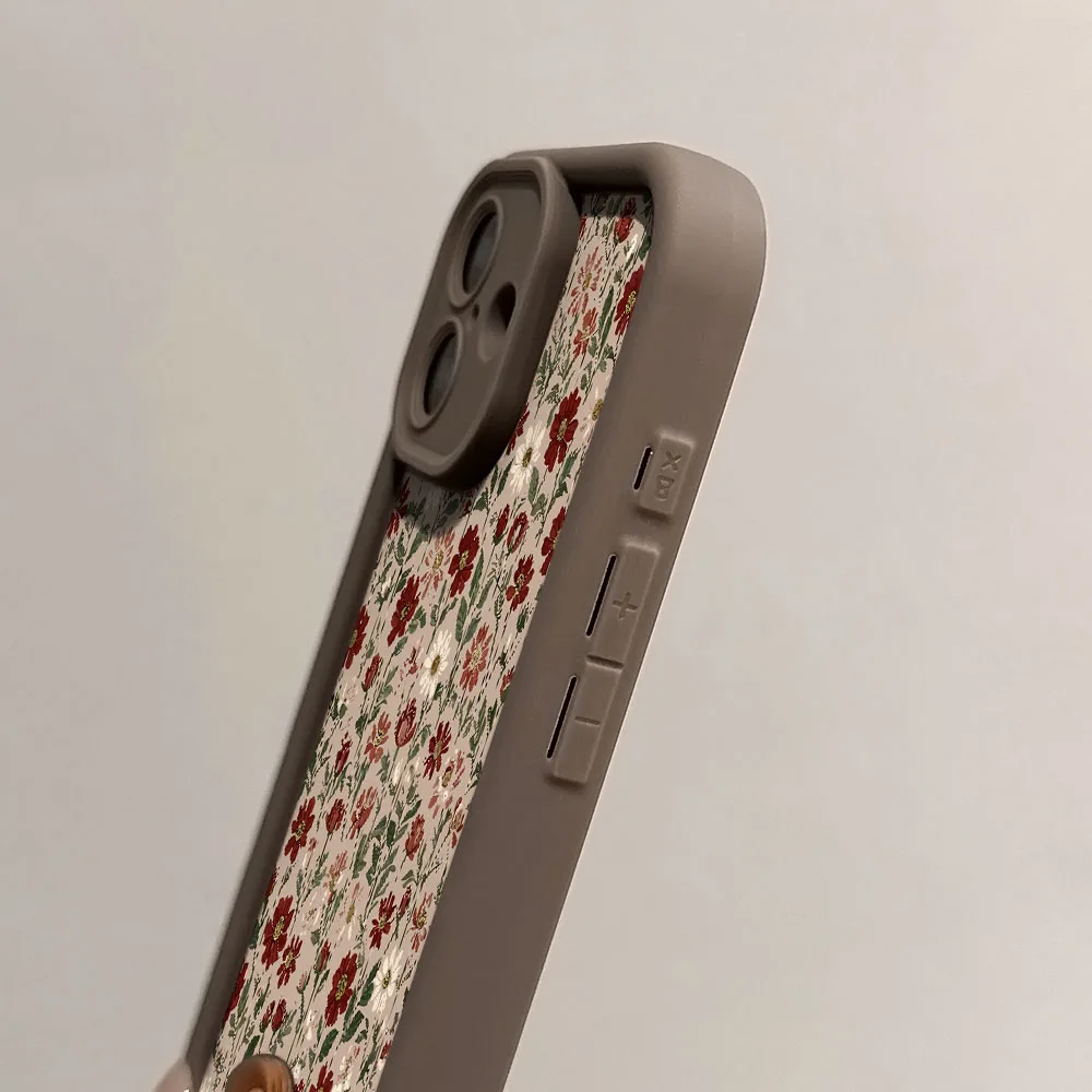 Retro Handykette Hülle Für Xiaomi Poco - Blumen Design_voghion.com