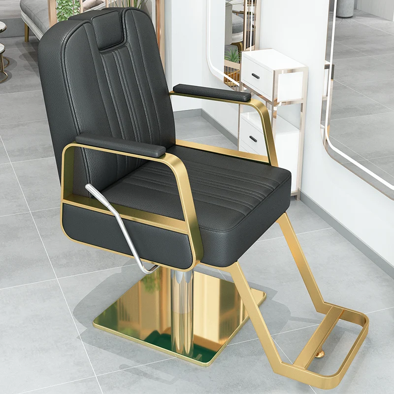 Women Shampoo Salon Chair Barber Hair Cutting Recliner Swivel Chair Cosmetic Styling Mobile Cadeira Ergonomica Barber Accesories stool makeup barber chair pedicure swivel cosmetic shampoo barber chair lash beauty cadeira ergonomica barbershop furniture