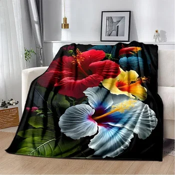 Floral Pattern Soft Blanket 1