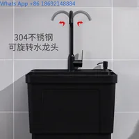 อ่างล้างผ้า อ่างล้างหน้า อ่างล้างจาน อเนกประสงค์ สำหรับใช้ในบ้าน ระเบียง หรือกลางแจ้ง แบบเรียบง่าย ผลิตจากพลาสติก 4