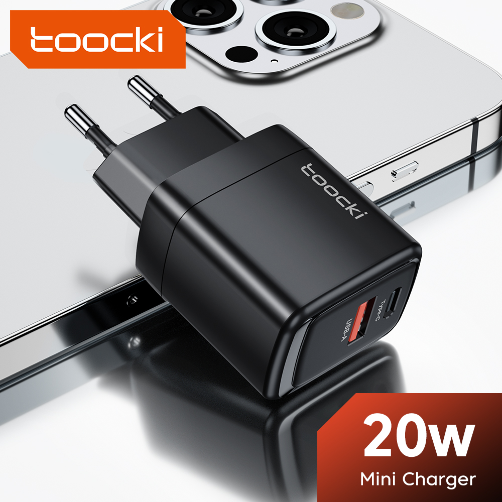 Toocki PD 20W USB Charger Fast Charging QC3.0 PD3.0 USB Type Charger for iPhone 15 14 13 Xiaomi Samsung Redmi Realme