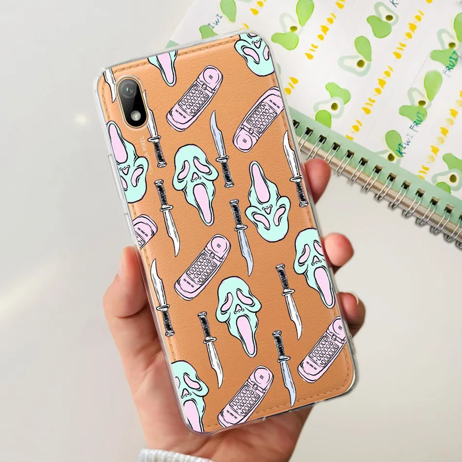 Elegant Printed Soft Silicone Clear TPU Slim Back Case